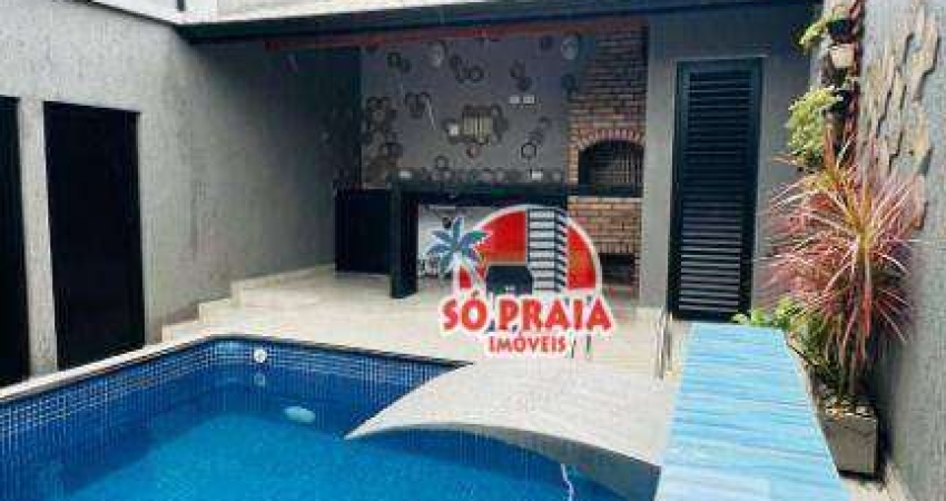 Sobrado com 2 dormitórios à venda, 60 m² por R$ 360.000,00 - Balneário Pires - Praia Grande/SP
