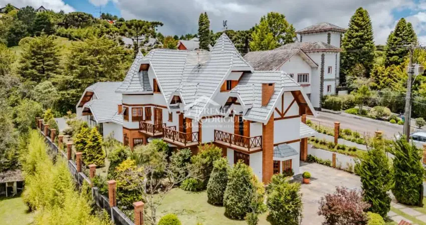 Casa com 6 dormitórios, 838 m², à venda por r$ 4.990.000- condomínio aldeia austríaca - campos do jordão/sp