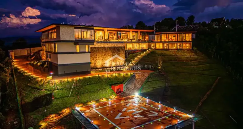 Mansão à venda com 11 suítes no condomínio gran ville em campos do jordão/sp.