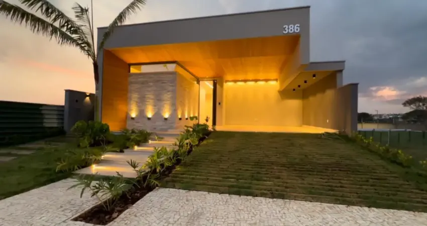 Casa sofisticada no condomínio tamboré uberlândia - 3 suítes + escritório