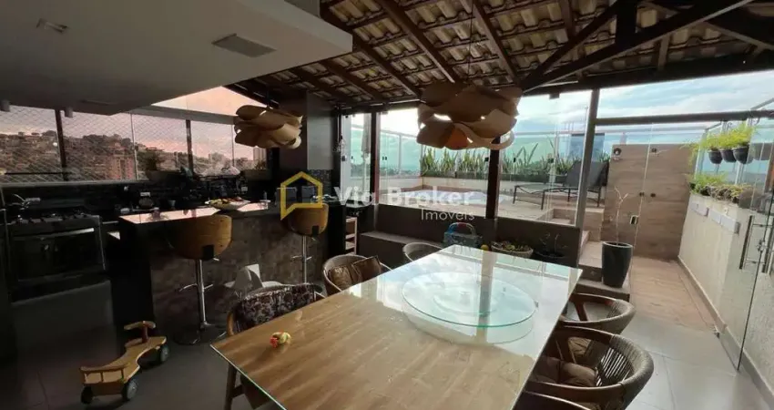 Cobertura à venda, no condomínio residencial portinari residence,  em belo horizonte, buritis, com 4 quartos, 220m²