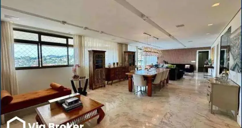 Apartamento à venda, no condomínio edifício aspen, em belo horizonte, belvedere, com 4 quartos, 360m²
