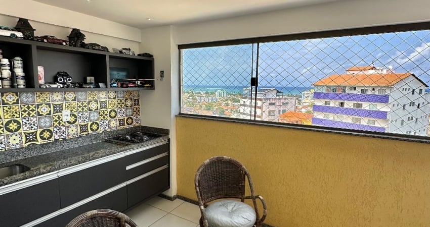 apartamento de 2 quartos em piatã varanda gourmet vista mar nascente