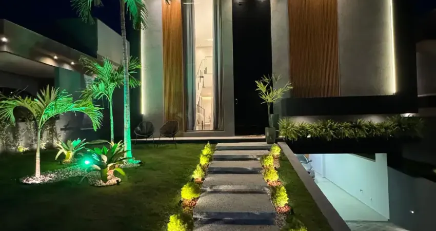 Casa a venda em Alphaville Litoral Norte 3 com 5 suítes e energia solar