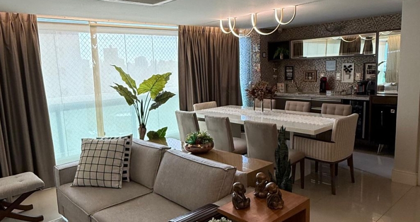 Apartamento a venda no caminho das árvores com 4 quartos mobiliado e varanda gourmet
