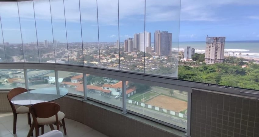 Apartamento a venda em patamares com 1 quarto vista mar e mobiliado