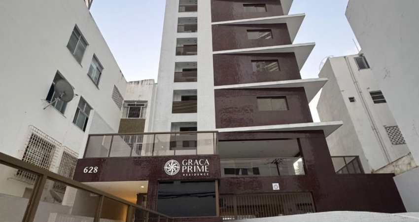 Apartamento a venda no graça prime quarto e sala mobiliado nascente e reformado