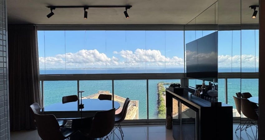 Apartamento a venda no cloc marina quarto e sala vista mar e alto luxo
