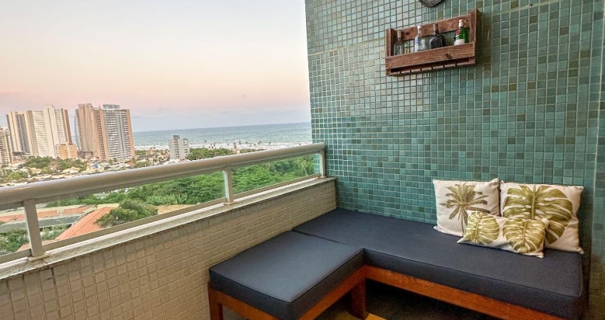 Apartamento a venda no collina reale em patamares com 1 quarto vista mar