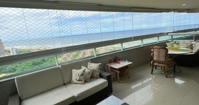 Apartamento a venda no vista reale em patamares com 4 suites vista mar