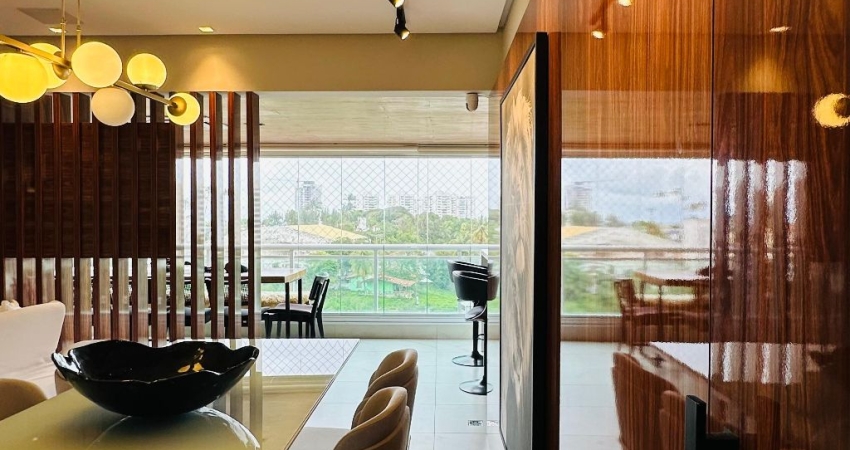 Apartamento a venda em patamares no colina A com 3 quartos varanda gourmet e mobiliado