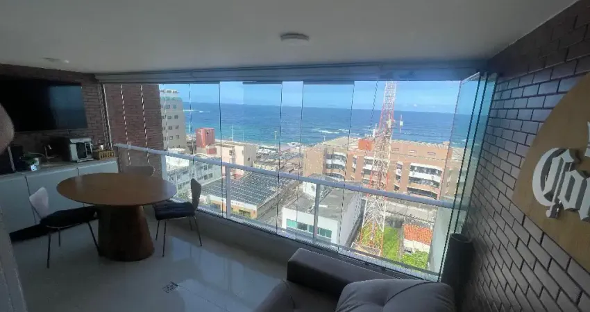Apartamento a venda na pituba quarto e sala vista mar no seven residence
