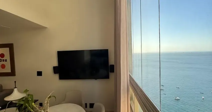Apartamento a venda no Victoria loft 1 quarto mobiliado e vista mar na vitoria