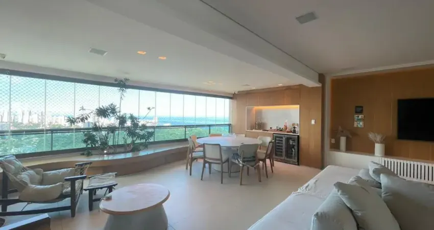 Apartamento a venda no terrazzo san lazzaro 3 suites vista mar e reformado
