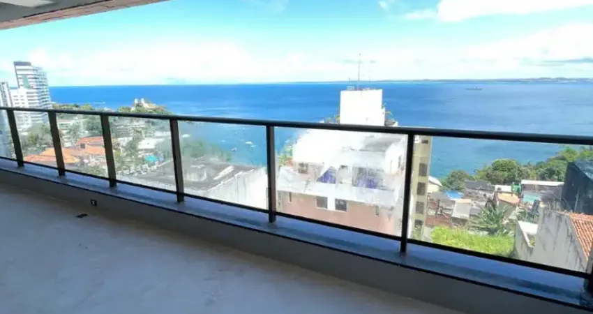 Apartamento a venda na ladeira da barra com 3 suites vista mar na mansão carybé