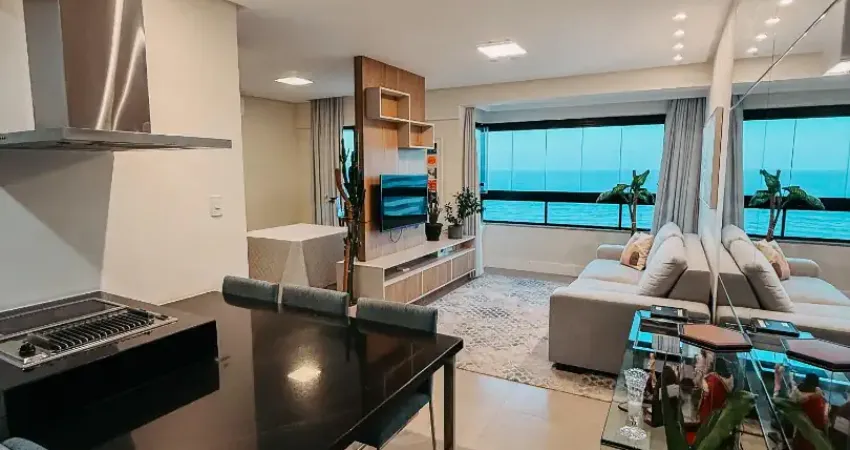 Apartamento a venda em armação quarto e sala reformado e vista mar