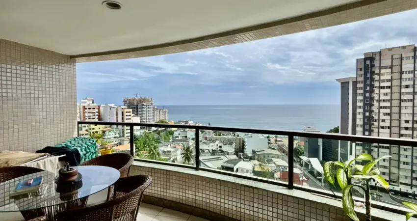 Apartamento a venda no rio vermelho exclusive quarto e sala vista mar e 2 vagas