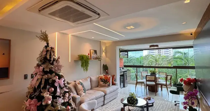 Apartamento a venda em alphaville 1 com 3 quartos nascente e reformado no alpha life