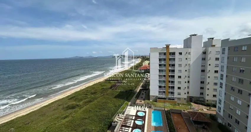 Apartamento pé na areia, último andar e mobiliado em barra velha sc