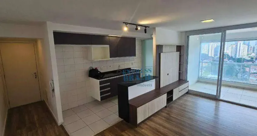 Apartamento com 2 dormitórios sendo 1 suíte, 68m², com ar-condicionado em todos os ambientes - Brooklin