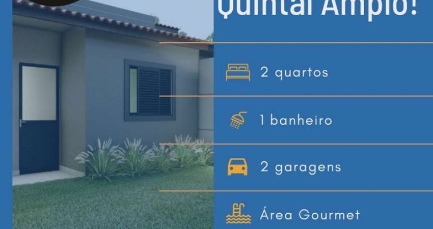 Casa em Condomínio à Venda em Santa Bárbara D'oeste-SP, Jardim Barão: 2 Quartos, 2 Salas, 1 Banheiro, 2 Vagas, 56m².