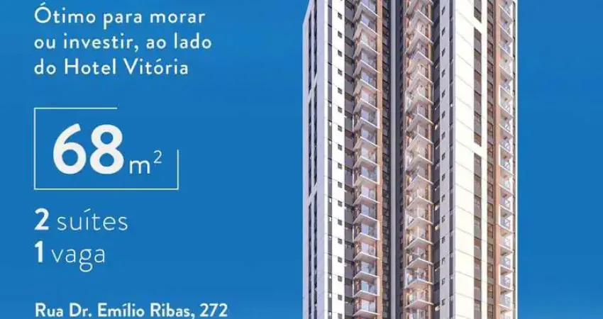 Breve Lançamento Magno PatrIani Apto 68m2 2 Suítes, Sala, Cozinha, Lavabo, Varanda Gourmet c/ Churrasqueira, 1 Vaga Determinada