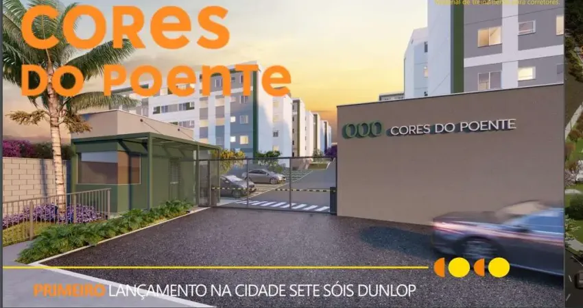 Lançamento Parque das Cores Aptos 40,82m2 2 Dorms, Sala, Cozinha, Banheiro, 1 Vaga, Lazer Completo