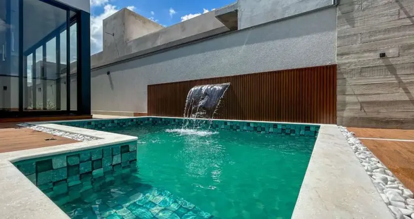 Casa de alto padrão em condomínio à venda em nova odessa-sp, zpr 2, com 3 suítes, 4 banheiros e 4 vagas de garagem.