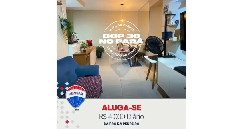 Cop30 - apto mobiliado com 2 quartos sendo 1 suíte, 2 banheiros, sala de estar e jantar com sacada no ed. torres dumont - 64m2 - 4 mil