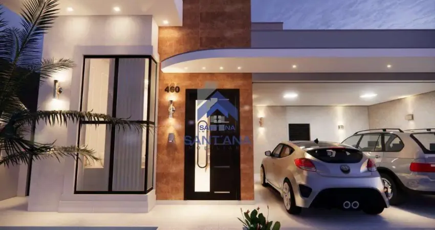 Casa em construção de 175m² com 3 dormitórios sendo 1 suíte no residencial ouroville no quiririm em taubaté/sp