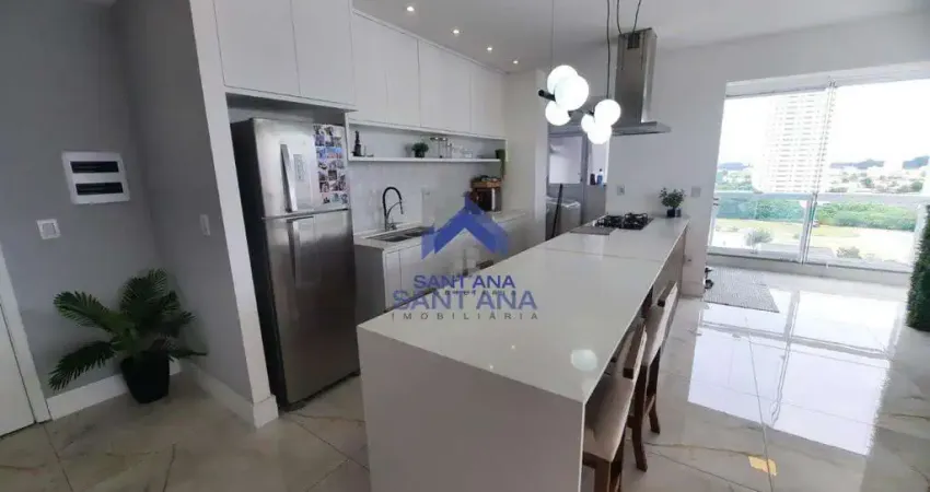 Apartamento de 100m² com 2 dormitórios sendo 1 suíte com closet no piemont residence no bosque flamboyant em taubaté/sp