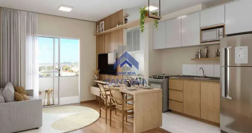 Apartamento de 42,50m² no residencial tibre no parque paduan em taubaté/sp