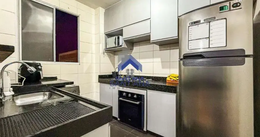 Apartamento de 47m² com 2 dormitórios no condomínio residencial parque trentino no bonfim em taubaté/sp