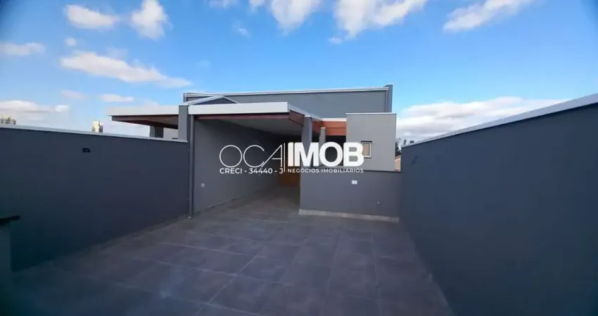 Leopoldina - cobertura 96m2 com 2 dormitórios à venda, 96 m² por r$ 477.000 - vila pires - santo andré/sp