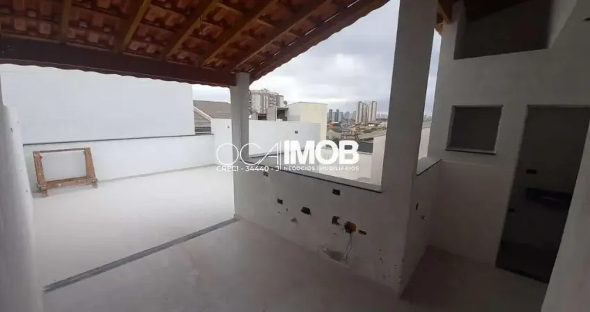 11 agosto - cobertura à venda, 49 m² por r$ 424.000,00 - vila américa - santo andré/sp