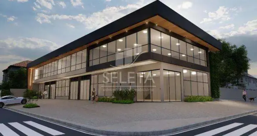 Sala comercial com mezanino disponível para locação no centro, em cascavel, pr