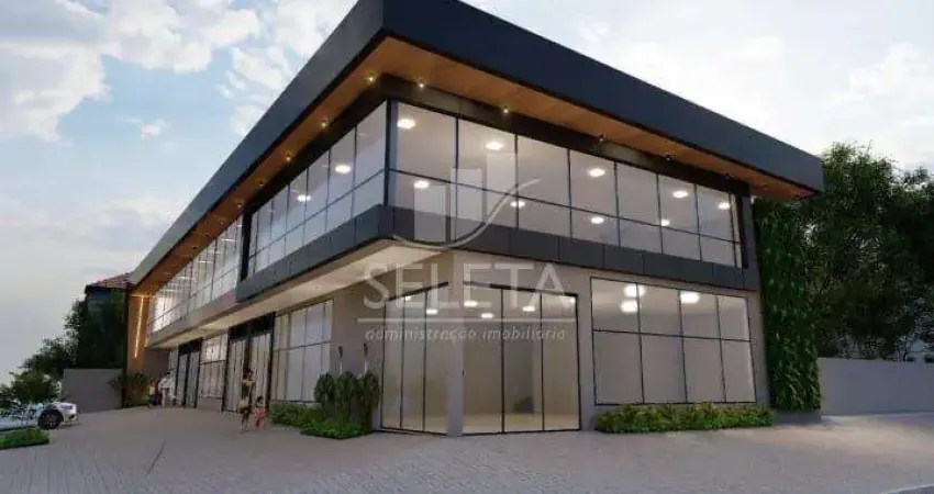 Sala comercial com mezanino disponível para locação no centro, em cascavel, pr