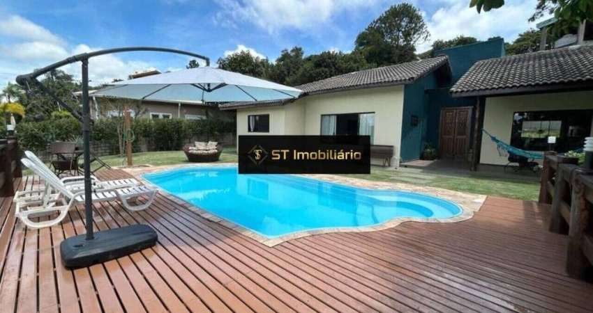 Incrível Chácara Térrea Mobiliada 3 Suítes em Condomínio em Atibaia!