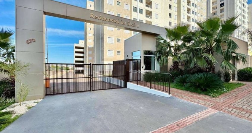 ED. La Sicilia - Apartamento com 2 dormitórios para alugar, 43 m² -  Rua Guilherme Farel, n° 670, Gleba Palhano - Londrina/PR