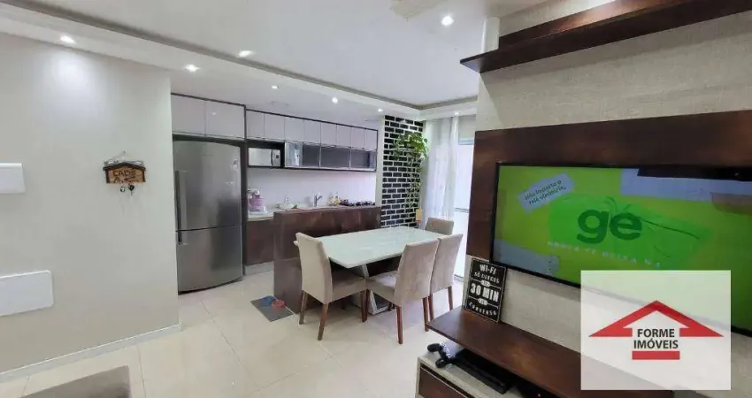Apartamento MOBILIADO com 2 quartos, sendo 1 suíte à venda, 67 m² por R$ 631.000 - Tons de Ipanema - Medeiros - Jundiaí/SP