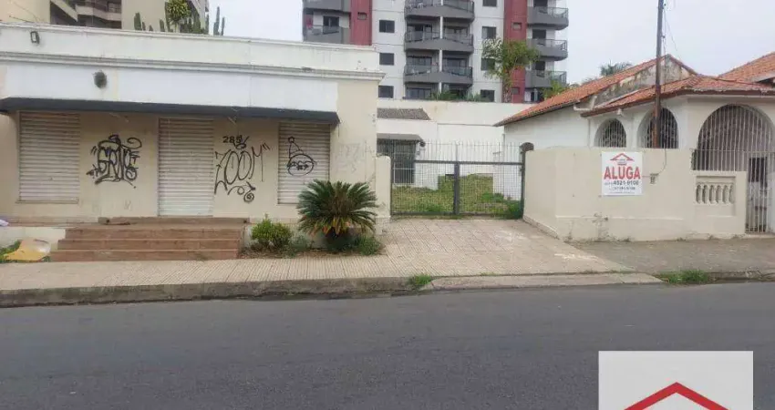 Terreno para Alugar (com casa para demolição) - 375 m² por R$ 7.000/mês - Anhangabaú, Jundiaí/SP.