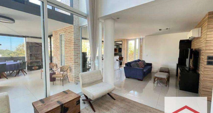 Casa com 3 quartos, 300 m² - venda por R$ 4.500.000 ou aluguel por R$ 19.000,00/mês - Cond. Veduta Rossa - Cidade Santos Dumont - Jundiaí/SP