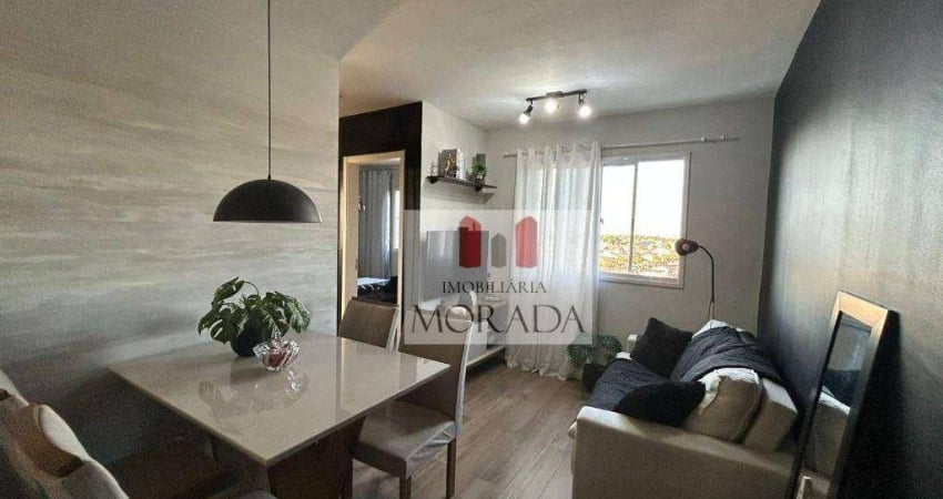 Apartamento com 2 dormitórios para alugar, 48 m² por R$ 2.130,00/mês - Vila Industrial - São José dos Campos/SP