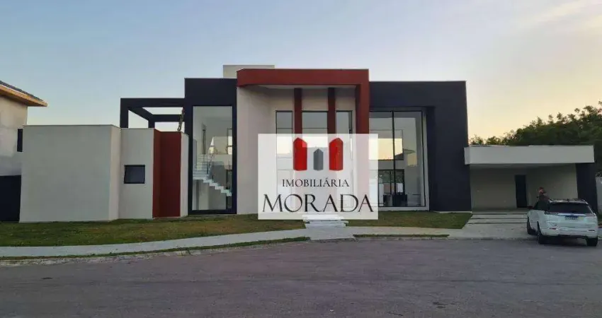 Casa com 4 dormitórios, 500 m² - venda por r$ 4.400.000,00 ou aluguel por r$ 18.350,00/mês - condomínio residencial colinas do paratehy - são josé dos campos/sp