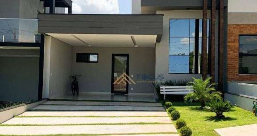 Casa com 3 dormitórios à venda, 143 m² por R$ 1.250.000 - Jardim Mantova - Indaiatuba/SP - Focus Gestão Imobiliária
