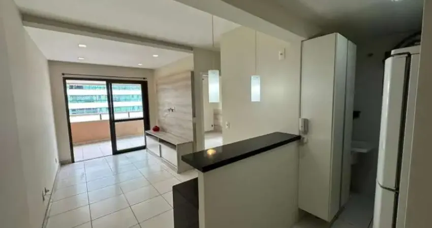 Alphaville1, apartamento para venda, 01 quarto, 46m2, semi-mobiiado, salvador-ba.