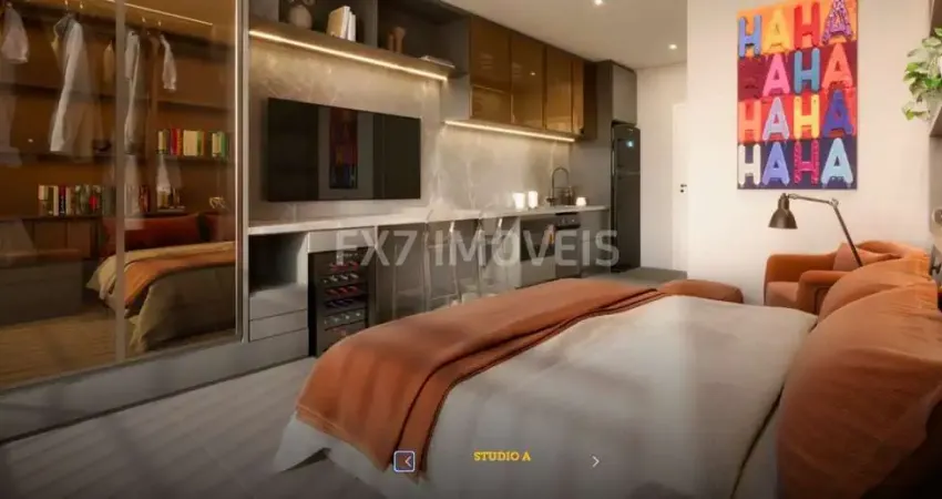 Apartamento flat no Cambuí, aceita 200 mil em veículo, estuda imóvel, pronto para AIRBNB, imóvel na planta, entrega em 2026