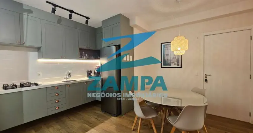 Apartamento Mobiliado para locação em Jundiaí-SP, Cidade Luiza: 2 quartos uma suite, 2 salas, 2 banheiros, 1 vaga, 57m².