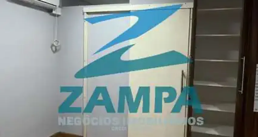 Sala comercial de 35m² com ar condicionado, banheiro e 1 vaga coberta na vila arens