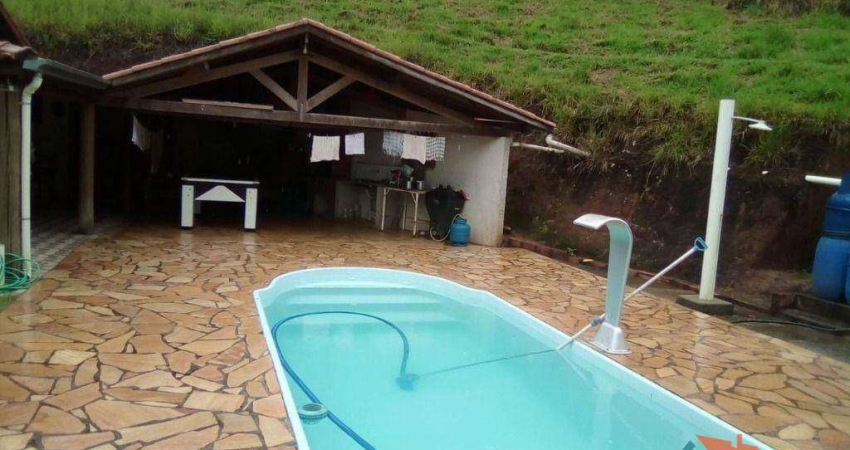 Chácara com 2 dormitórios à venda, 1309 m² por R$ 700.000,00 - Zona Rural - Paraibuna/SP
